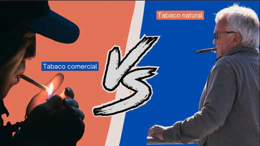 La diferencia entre el cigarrillo y el tabaco natural