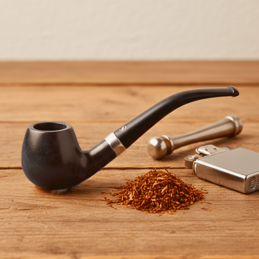 pipa de madera con resina, para tabaco picado